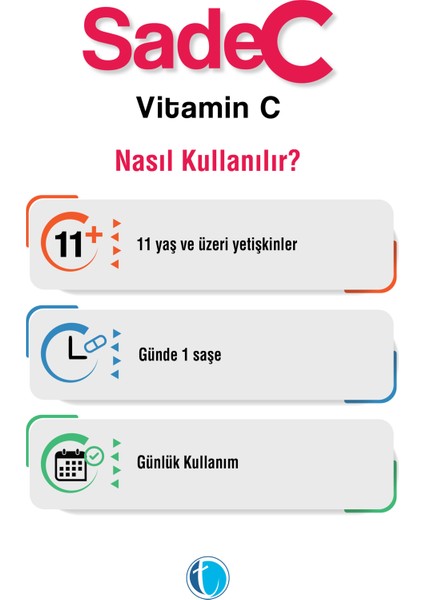 SadeC Vitamin C 30 Saşe C Vitamini