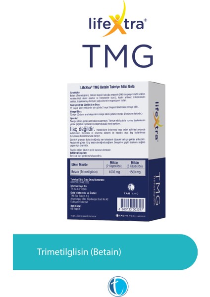 TRIMETILGLISIN 60 KAPSUL