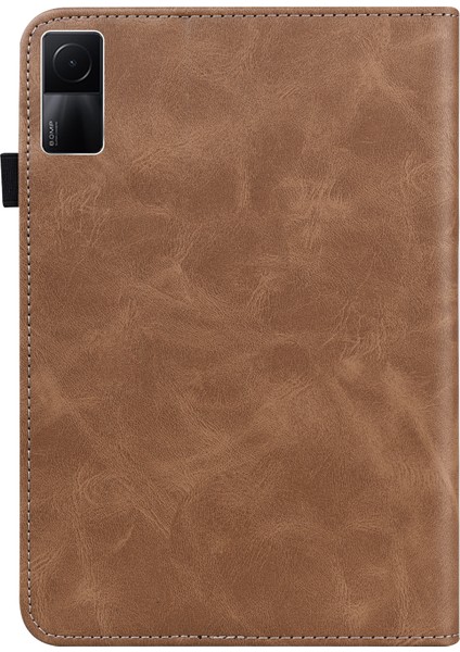 Xiaomi Redmi Pad 10.61 2022 Kahverengi Için Deri Kılıf (Yurt Dışından) fırsatları