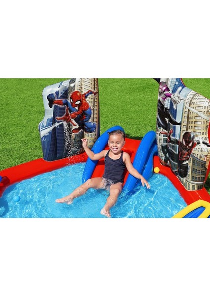Spider-Man Fıskiyeli Kaydıraklı Havuz ( Pompa ) fiyatları