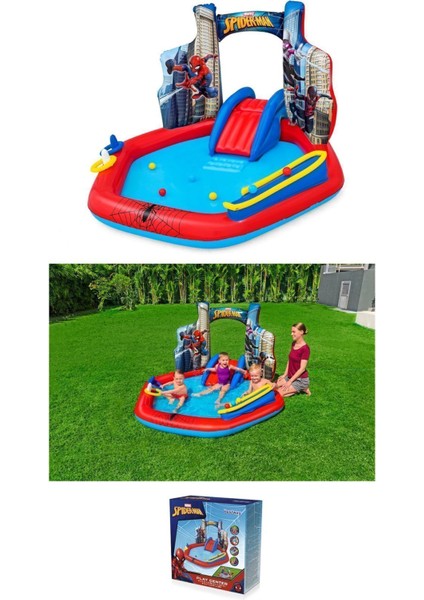 Spider-Man Fıskiyeli Kaydıraklı Havuz ( Pompa ) indirimleri