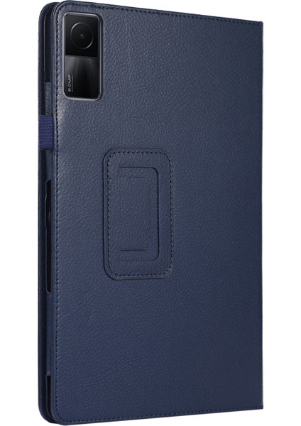 Xiaomi Redmi Pad 10.61 Koyu Mavi Için Litchi Texture Tablet Kılıfı (Yurt Dışından)