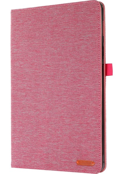Xiaomi Mi Pad 5 Pro 12.4 Gül Kırmızısı Için Kumaş Deri Tablet Kılıfı (Yurt Dışından)
