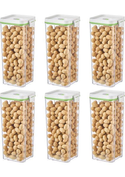 6 Adet 2 Litre Vakumlu Saklama Kabı