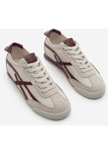 Kadın Sneaker Bağcıklı Spor Ayakkabı Fiyen Bordo fırsatları