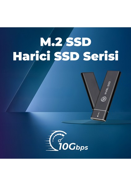 DK02 Nvme M.2 900/1000MB/S 2tb Usb-A/type-C Kablolu Taşınabilir Harici SSD