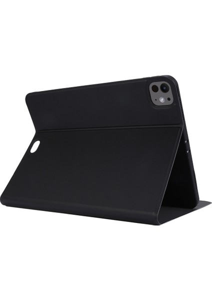 iPad Pro 13 2024 Siyah Için Akıllı Deri Kılıf (Yurt Dışından)