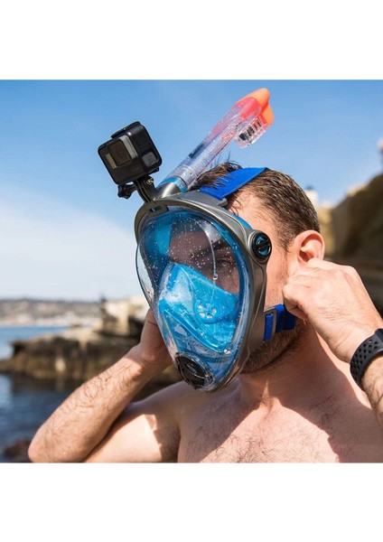 Fullface Maske Dalış Maskesi Tam Yüz Maske Fullface Şnorkel Mask Fullface Dalış Maskesi S-M