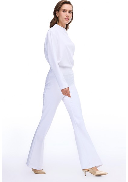 Animas Slim Fit Uzun Boy Beyaz Pantolon fiyatları