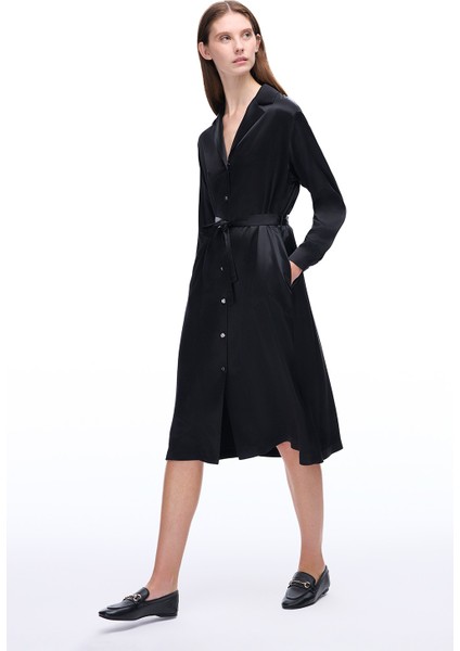 Wonder Midi Boy Takma Kol Siyah Renk Elbise fiyatları