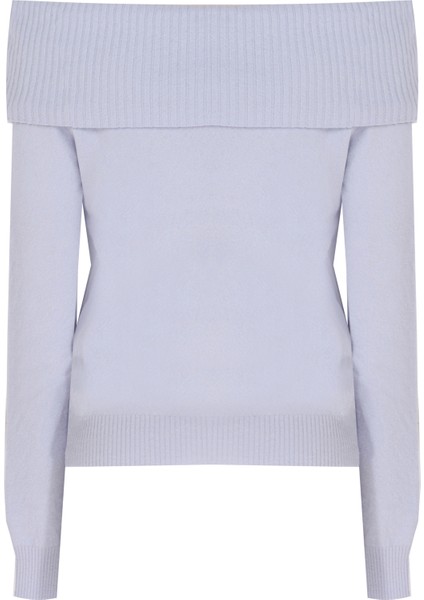 Triko Rahat Kalıp Standart Boy Reglan Kol Kayık Yaka Bebe Mavısı Bluz fiyatları