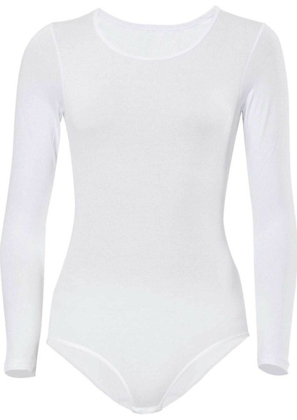 Likralı Uzun Kollu Body 4058