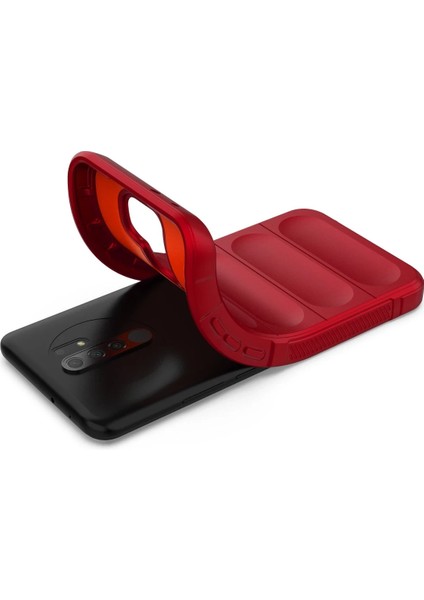 Xiaomi Redmi 9 Kılıf Optimum Silikon - Kırmızı Gnzrz
