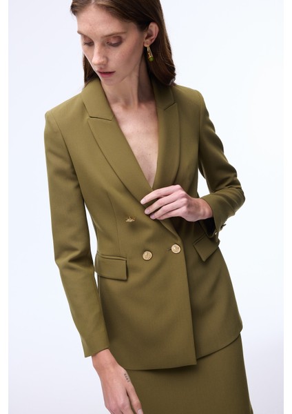 Morningstar Regular Fit Uzun Boy Takma Kol Erkek Yaka Hakı Ceket fırsatları