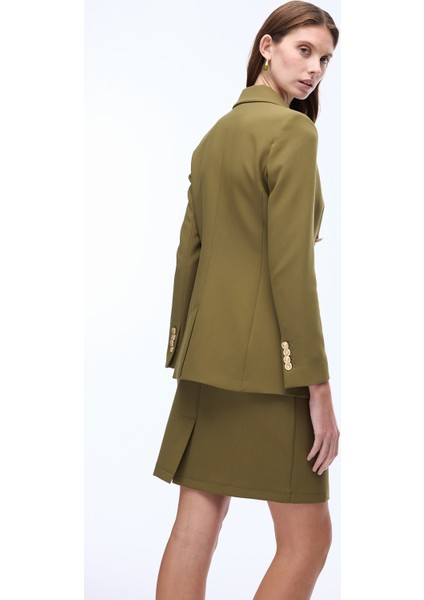 Morningstar Regular Fit Uzun Boy Takma Kol Erkek Yaka Hakı Ceket indirimleri