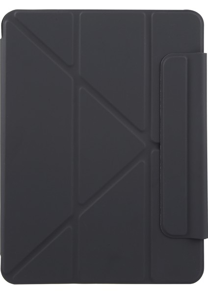 iPad Pro 13 2024 Siyah Için Y Şeklinde Deri Kılıf (Yurt Dışından)