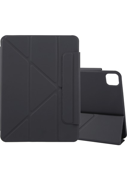 iPad Pro 13 2024 Siyah Için Y Şeklinde Deri Kılıf (Yurt Dışından)