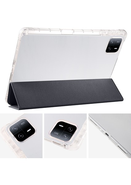 iPad Pro 13 2024 Siyah Için 3 Katlı Akıllı Deri Tablet Kılıfı (Yurt Dışından) fırsatları