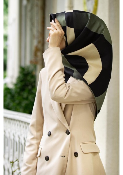 Twill Ipek Eşarp Haki