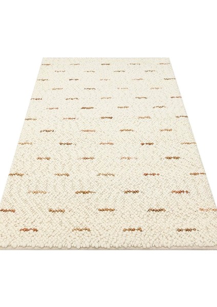 Jade Jd 06 Naturel Naturel Kazak Örgü Desenli El Dokuma Örgü Halı