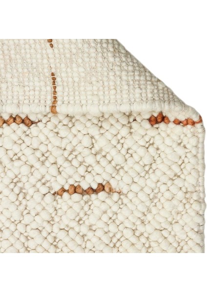 Jade Jd 06 Naturel Naturel Kazak Örgü Desenli El Dokuma Örgü Halı