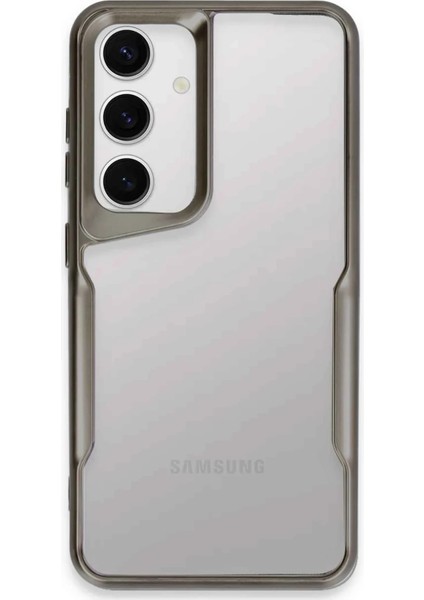 Samsung Galaxy A36 Kılıf Boyi Silikon Kapak - Gümüş Gnzrz