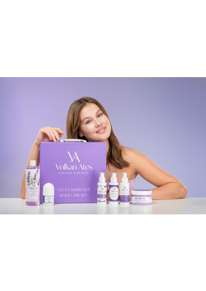 Vücut Bakım Seti (Vücut Peeling & Losyonu - Ayak Koku Giderici Sprey & Kremi - Duş Jeli - Roll-On)