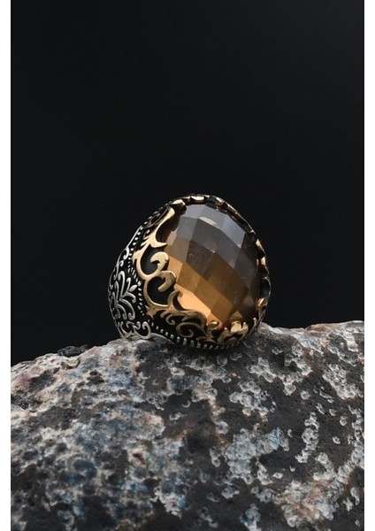 Zultanit Taşlı 925 Ayar Gümüş Erkek Yüzüğü 901747 modelleri