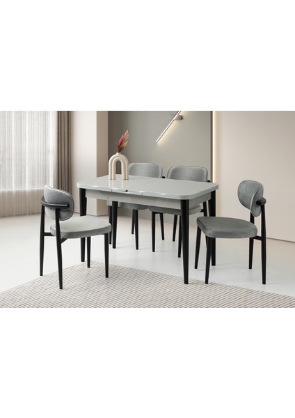 Argun Hg Masa, Perla Sandalye, Gri, 120 x 70