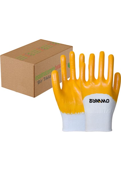 15+5 Dynamo Nitril Tam Kaplı Dayanıklı Iş Eldiveni
