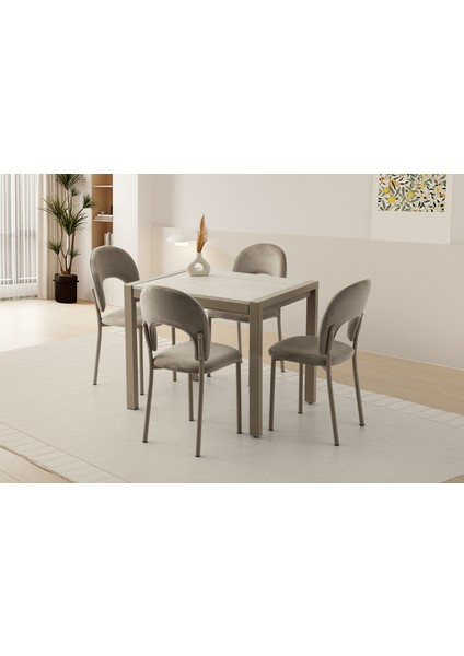 Lato Mini Masa, Clarus Sandalye, Sidon, 80 x 70