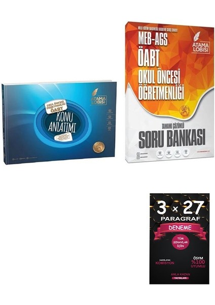 Öabt Meb-Ags Okul Öncesi Öğretmenliği Konu + Soru Bankası 2 Li Set