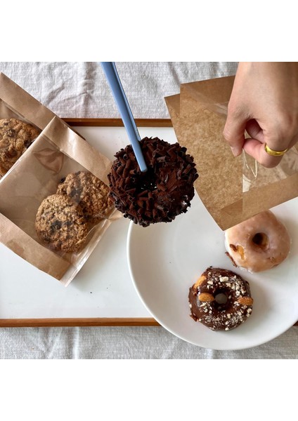 Kraft Şamua Pencereli Kese Kağıdı, Körüklü Ambalaj Poşeti, Butik Hediye Paketi, 1000 Adet, 12X25 cm modelleri