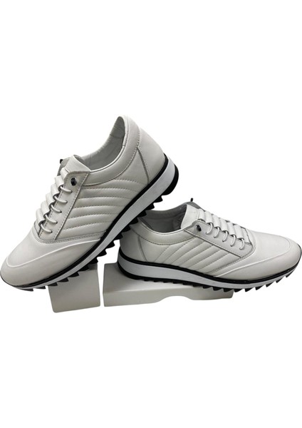 Erkek Lastik Bağcıklı-Iç ve Dış Yüzey Deri Poli TABAN-2103-BEYAZ fırsatları