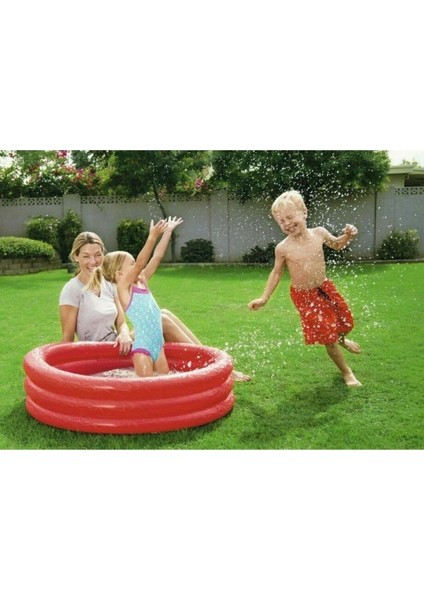 3 Boğum Renkli Şişme Havuz 152x30 Cm Çocuk Havuzu fırsatları