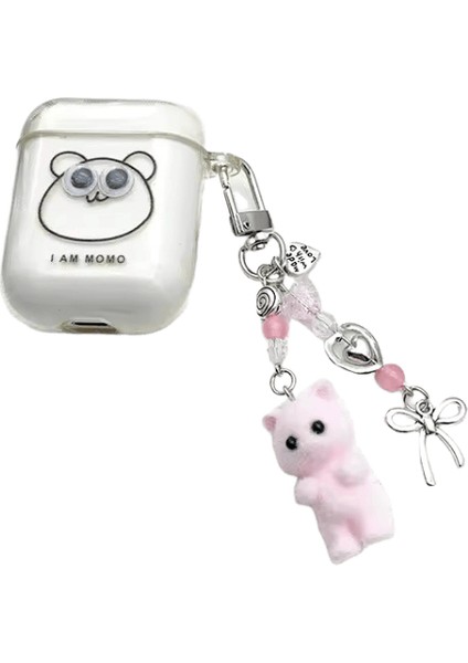 Sevimli Floklu Yavru Kedi Beş Köşeli Yıldız Kedi Pençe Aşk Anahtarlık Cep Telefonu Zinciri Kayıp Karşıtı Ipi Kolye Kulaklık Kamera Zinciri Renk: E / Boyut: Bir Boyut (Yurt Dışından)