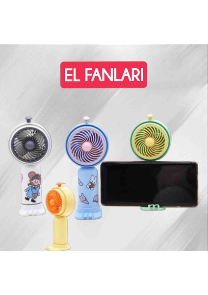 Telefon Tutacaklı El Fanı