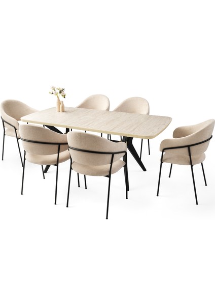 Zümrüt Masa, Kardelen Sandalye, Sidon, 160 x 90 modelleri