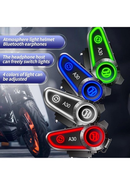 5.3 Motosiklet Kask Kulaklık Intercom Işıklı Motorsiklet Interkom