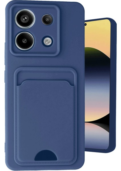 Xiaomi Redmi Note 13 Pro 5g Kılıf Kelvin Kartvizitli Silikon - Lacivert Glstd