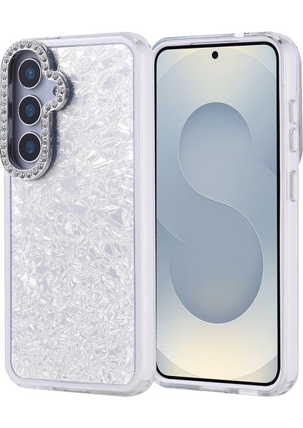 Samsung Galaxy S25 Kılıf Taşlı Tasarımlı Kapi Kapak