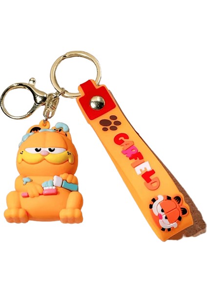 Karikatür Anime Garfield Anahtarlık Güzel Sırt Çantası Kolye Erkek Kız Için Yaratıcı Sıralama Tatil Hediyeleri Renk:4 (Yurt Dışından)
