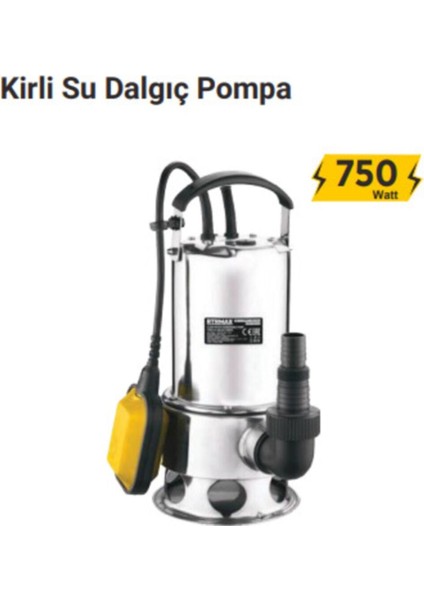 Rtr Max RTM837 Kirli Su Dalgıç Pompa 750 Waat