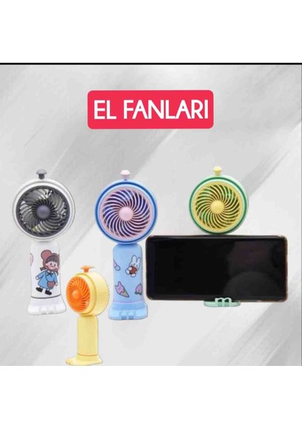 Telefon Tutacaklı El Fanı