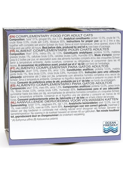 Schesir Jelly Ton Balığı ve Orfoz Balığı Jöle Içinde Yetişkin Kedi Konservesi 85G fiyatları