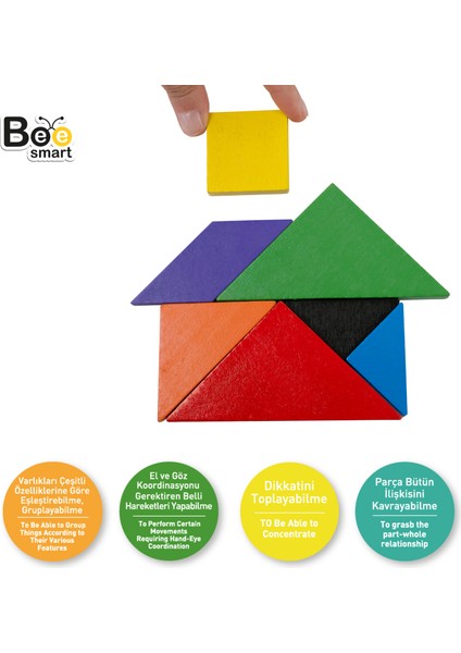 Renkli Tangram Zeka ve Dikkat Oyunu fiyatları