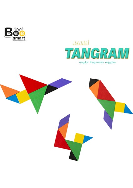 Renkli Tangram Zeka ve Dikkat Oyunu modelleri