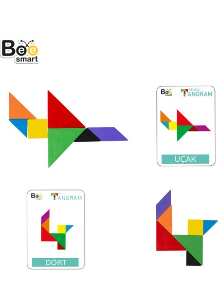 Renkli Tangram Zeka ve Dikkat Oyunu fırsatları