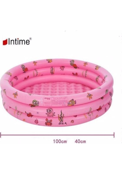 Oval Şişme Havuz Bebek Havuzu Şişme Çocuk Havuzu 100cm Pembe fırsatları