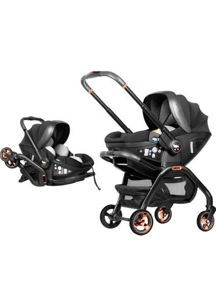 Onyx 2’si 1 Arada Bebek Arabası ve I-Size Oto Koltuğu 0-13KG